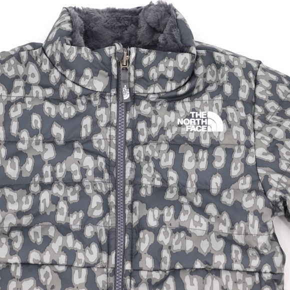 New The North Face Medium 10/12 Youth Girls Mossbud Swirl Jacket Grey - Picture 15 of 16